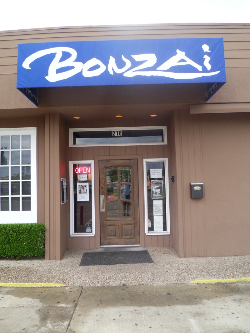Bonzai Steak and Sushi Kerrville, Texas Front 